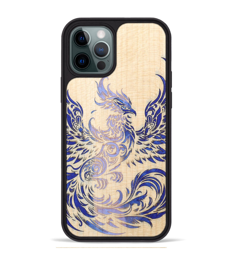 iPhone 12 Pro Max Wood+Resin Phone Case - Kassidy (Fire & Ice, 694129)