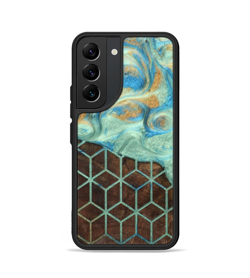 Galaxy S22 Wood+Resin Phone Case - Patti (Pattern, 694136)