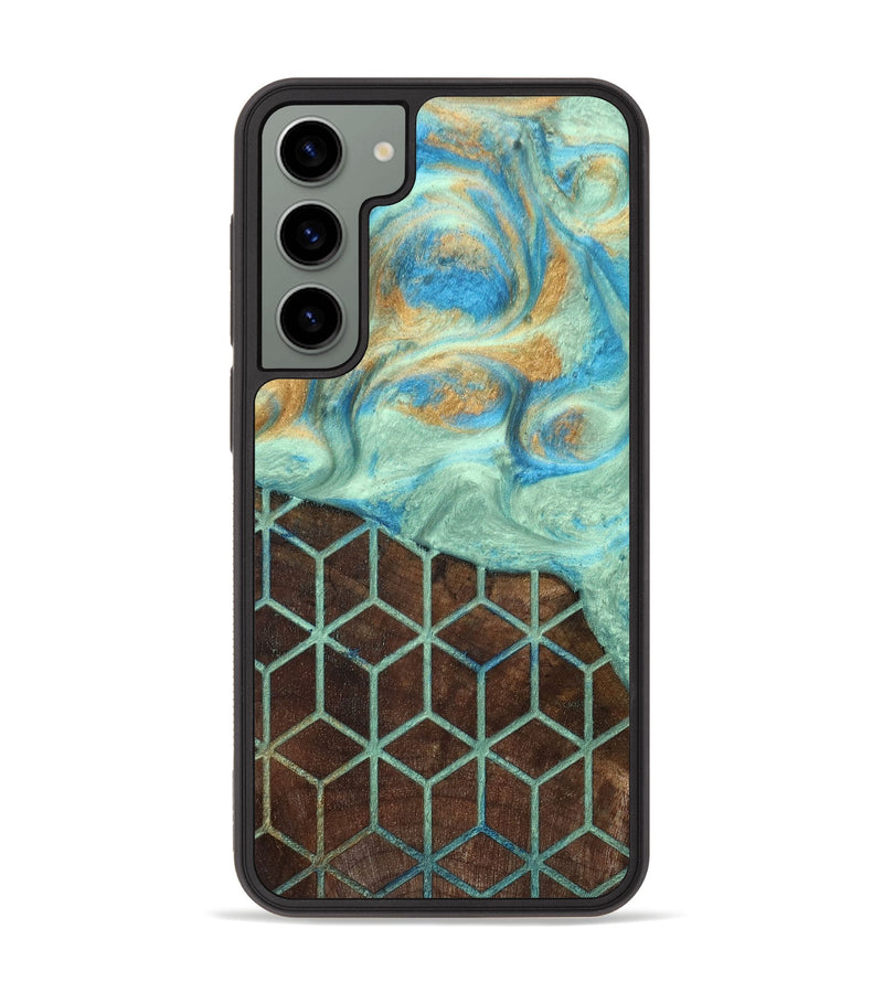 Galaxy S23 Plus Wood+Resin Phone Case - Patti (Pattern, 694136)