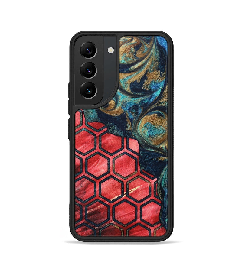 Galaxy S22 Wood+Resin Phone Case - Corinne (Pattern, 694145)