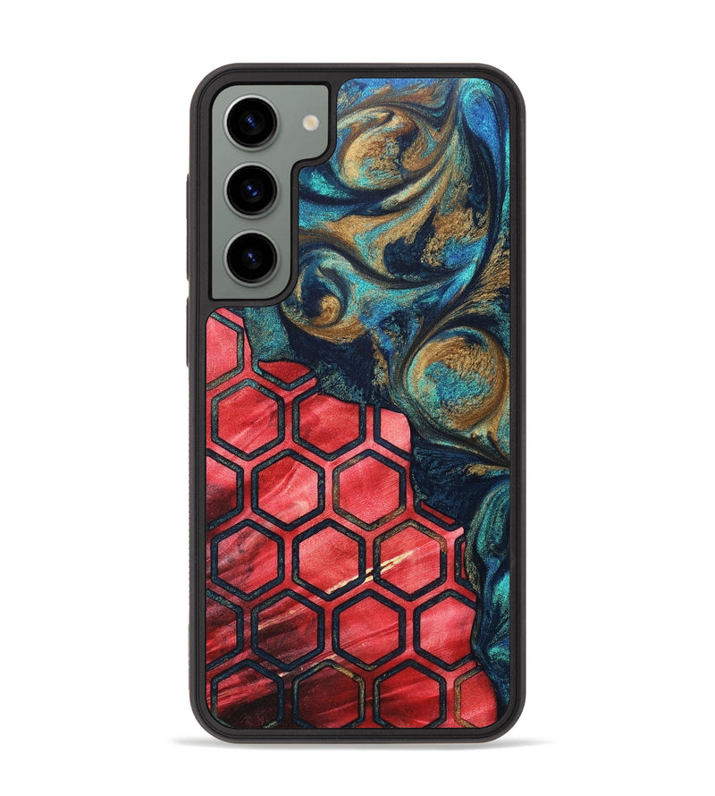 Galaxy S23 Plus Wood+Resin Phone Case - Corinne (Pattern, 694145)