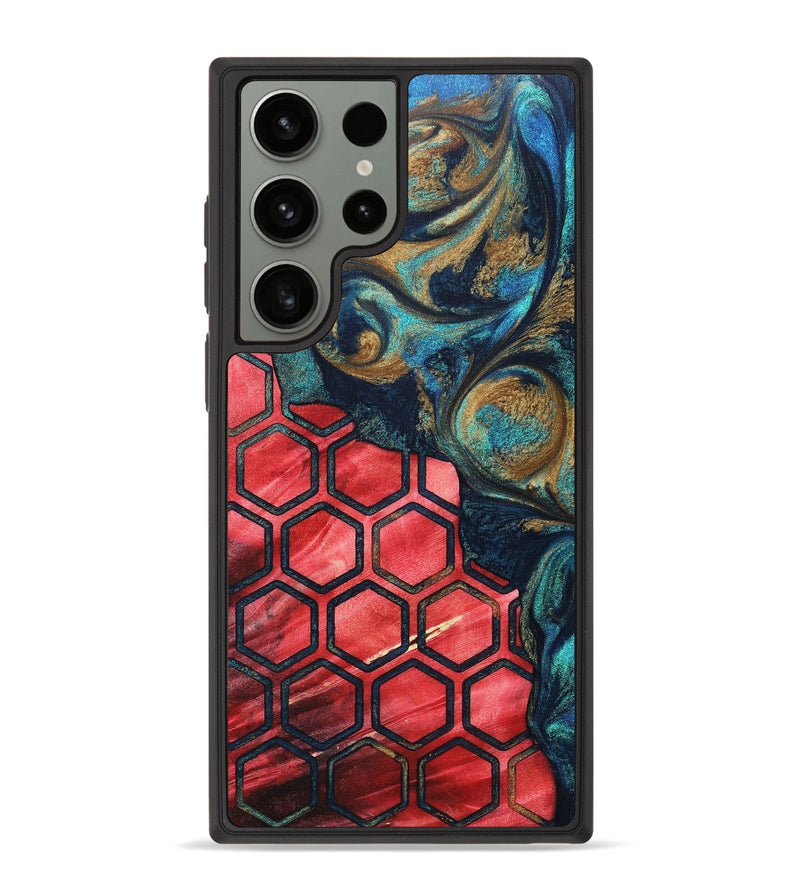 Galaxy S23 Ultra Wood+Resin Phone Case - Corinne (Pattern, 694145)