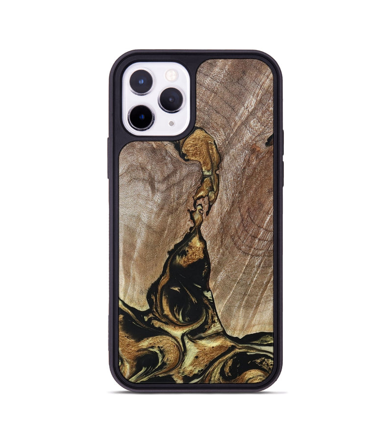 iPhone 11 Pro Wood+Resin Phone Case - Rita (Black & White, 694151)