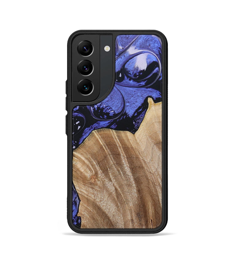 Galaxy S22 Wood+Resin Phone Case - Magnolia (Purple, 694178)