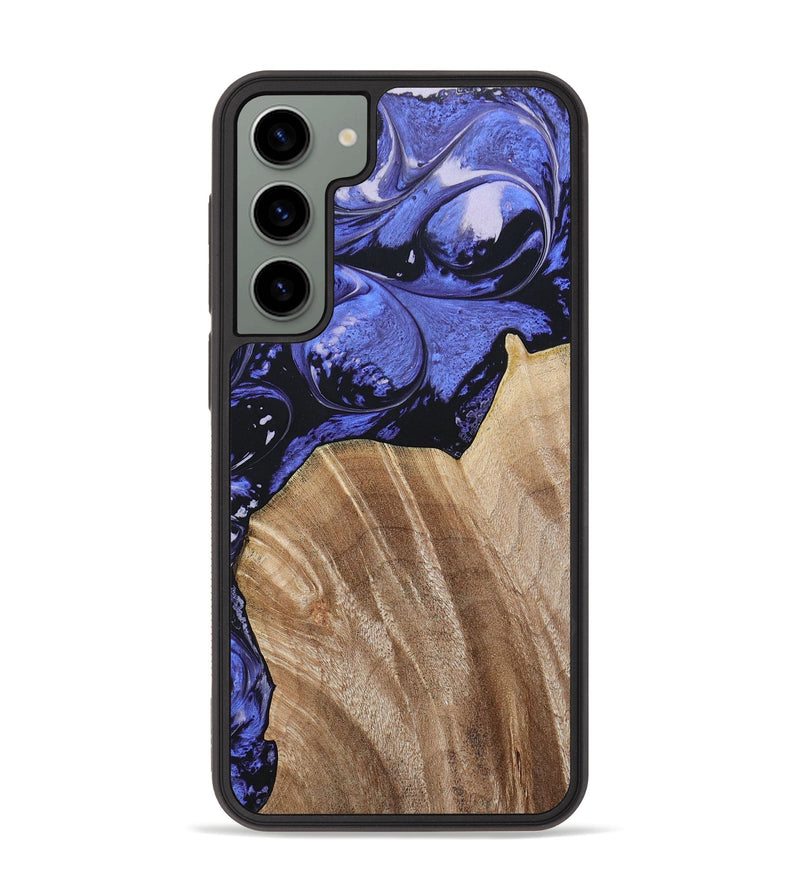 Galaxy S23 Plus Wood+Resin Phone Case - Magnolia (Purple, 694178)