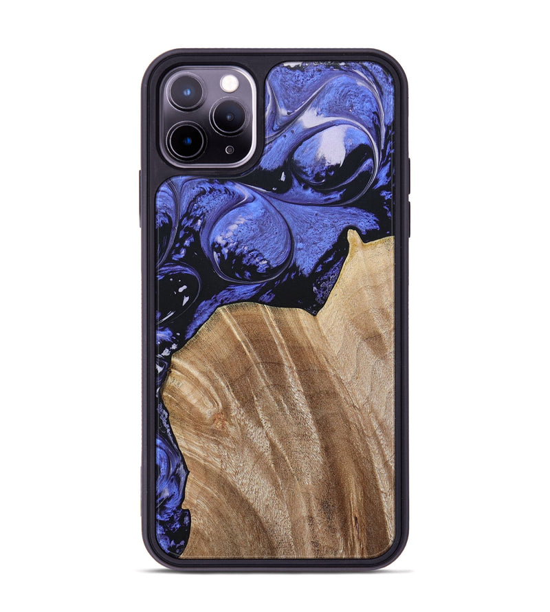 iPhone 11 Pro Max Wood+Resin Phone Case - Magnolia (Purple, 694178)
