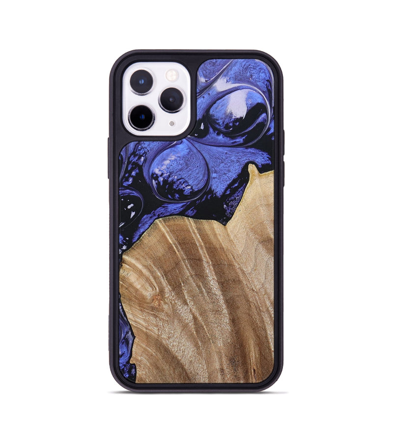 iPhone 11 Pro Wood+Resin Phone Case - Magnolia (Purple, 694178)