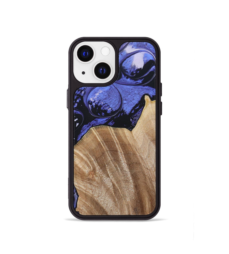 iPhone 13 mini Wood+Resin Phone Case - Magnolia (Purple, 694178)