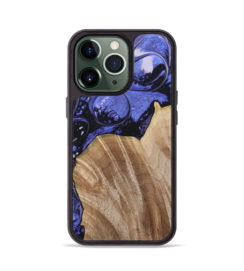 iPhone 13 Pro Wood+Resin Phone Case - Magnolia (Purple, 694178)