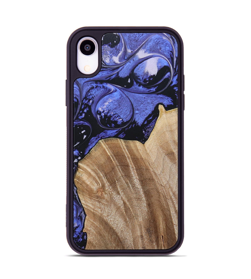 iPhone Xr Wood+Resin Phone Case - Magnolia (Purple, 694178)