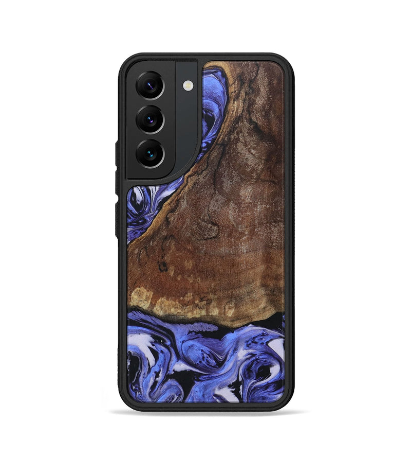 Galaxy S22 Wood+Resin Phone Case - Myrna (Purple, 694180)