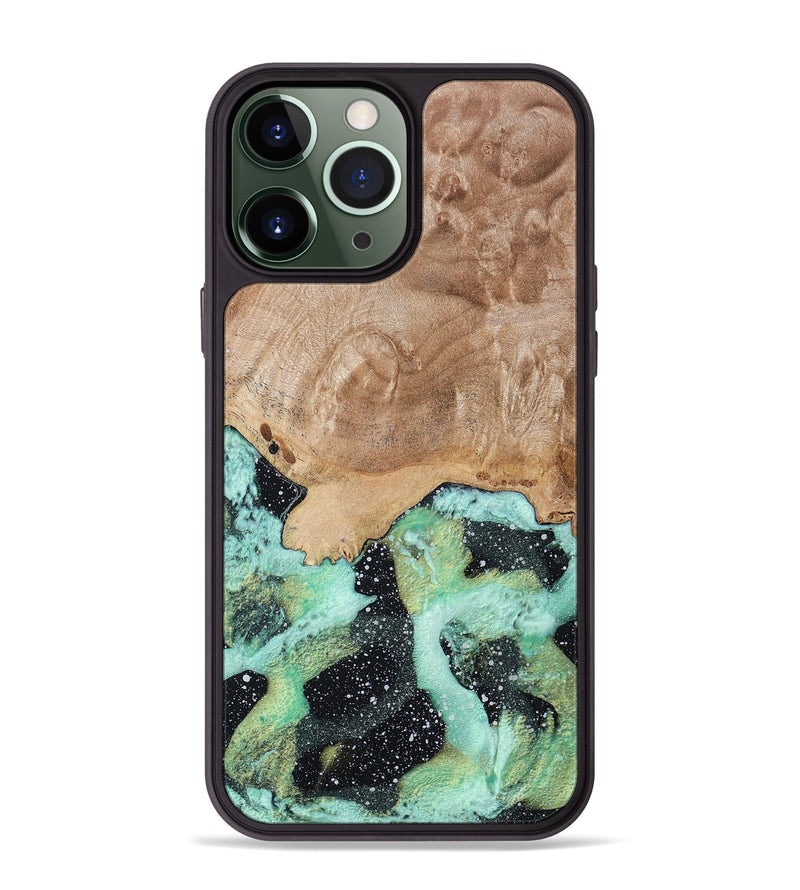 iPhone 13 Pro Max Wood+Resin Phone Case - Ada (Cosmos, 694184)