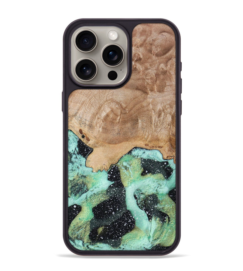 iPhone 15 Pro Max Wood+Resin Phone Case - Ada (Cosmos, 694184)