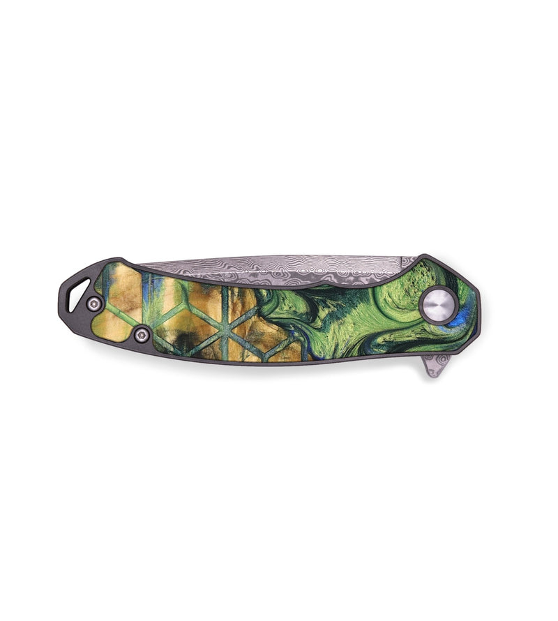 EDC Wood+Resin Pocket Knife - Danny (Pattern, 694236)