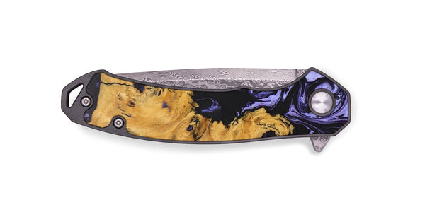EDC Wood+Resin Pocket Knife - Darren (Purple, 694270)