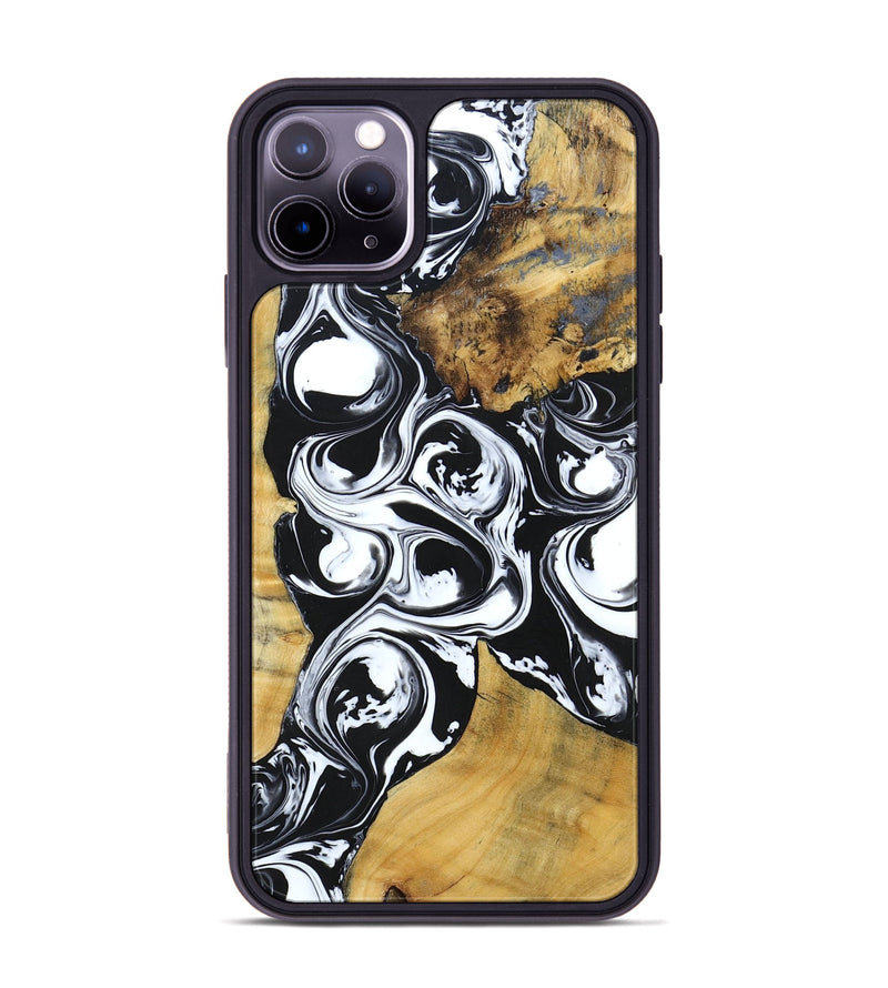 iPhone 11 Pro Max Wood+Resin Phone Case - Miriam (Mosaic, 694325)