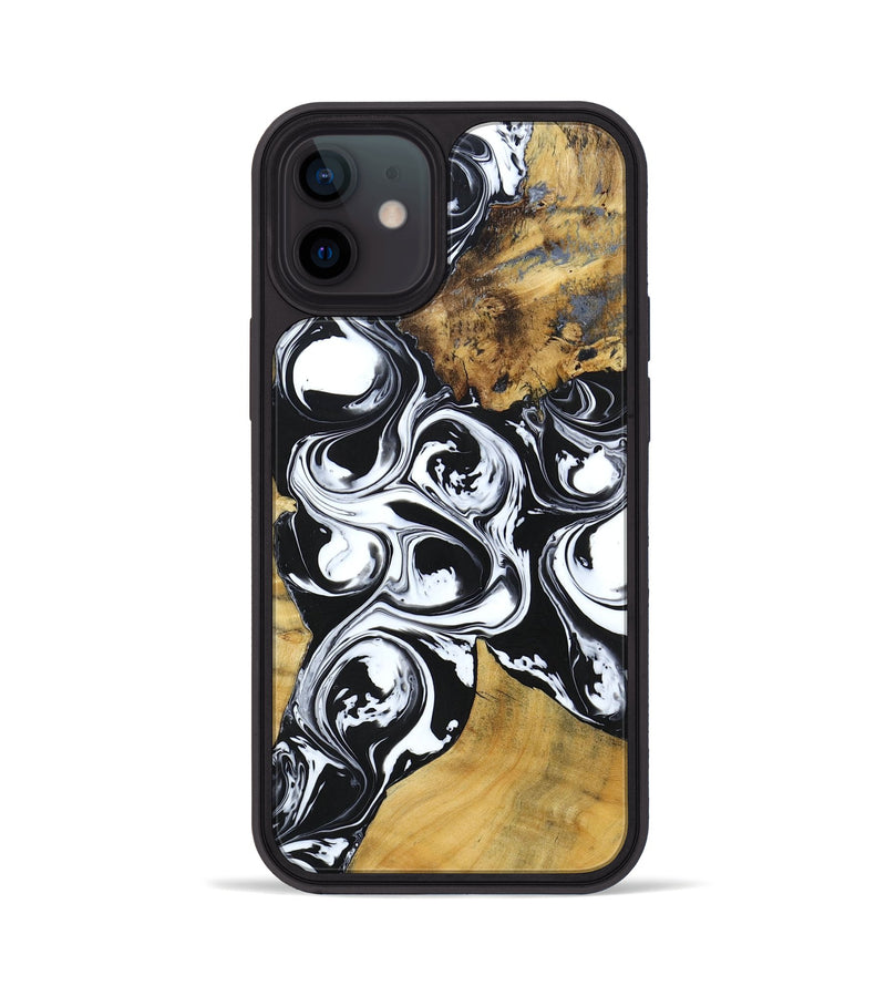iPhone 12 Wood+Resin Phone Case - Miriam (Mosaic, 694325)