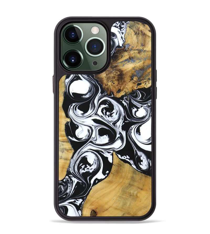 iPhone 13 Pro Max Wood+Resin Phone Case - Miriam (Mosaic, 694325)