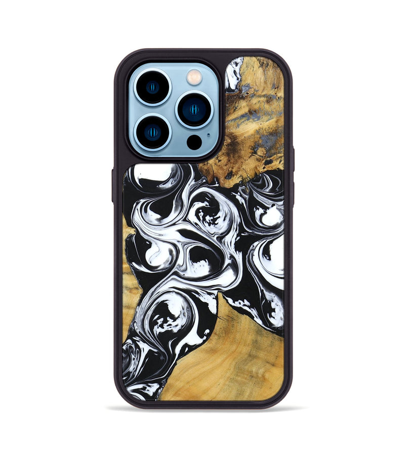 iPhone 14 Pro Wood+Resin Phone Case - Miriam (Mosaic, 694325)