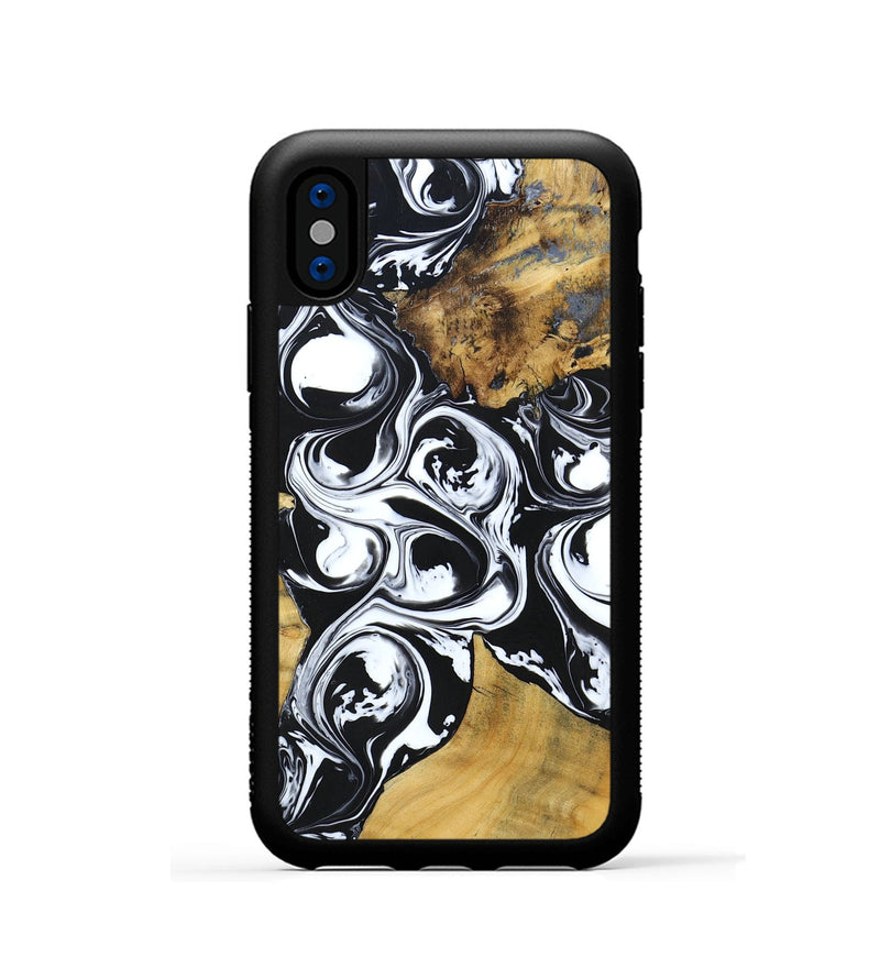 iPhone Xs Wood+Resin Phone Case - Miriam (Mosaic, 694325)