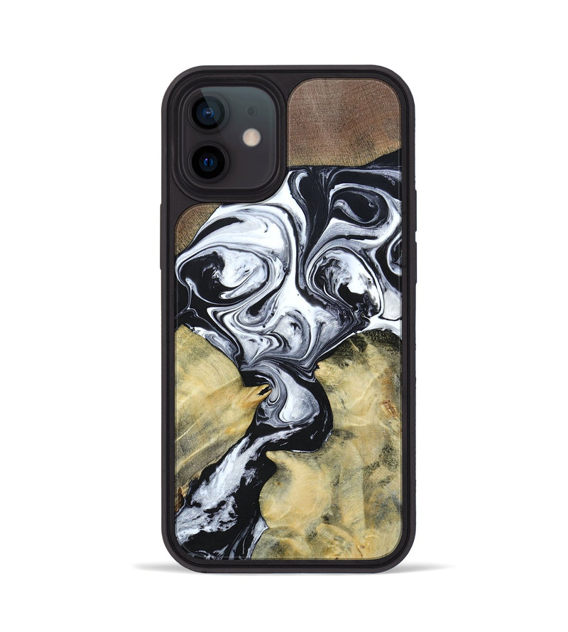iPhone 12 Wood+Resin Phone Case - Heidi (Mosaic, 694326)