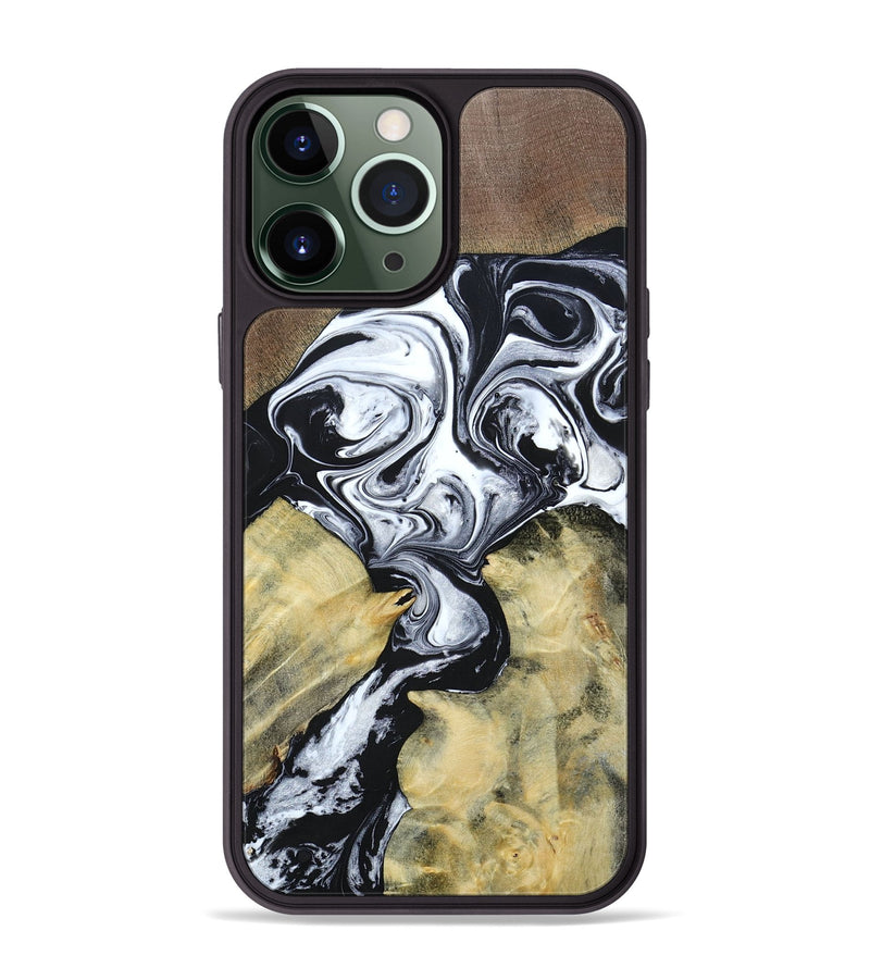 iPhone 13 Pro Max Wood+Resin Phone Case - Heidi (Mosaic, 694326)
