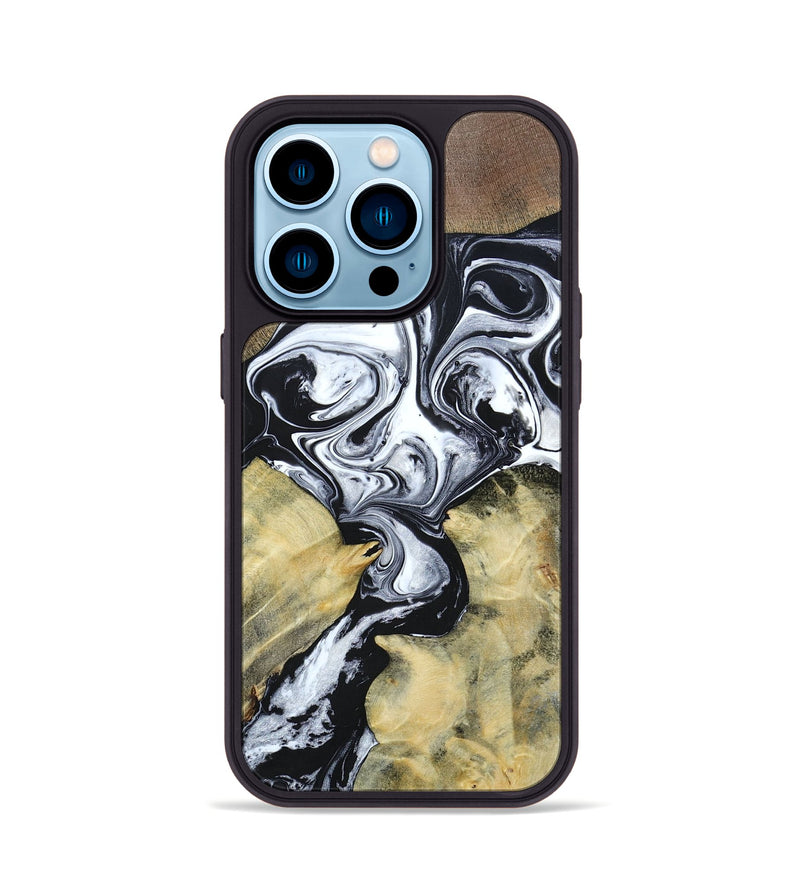 iPhone 14 Pro Wood+Resin Phone Case - Heidi (Mosaic, 694326)