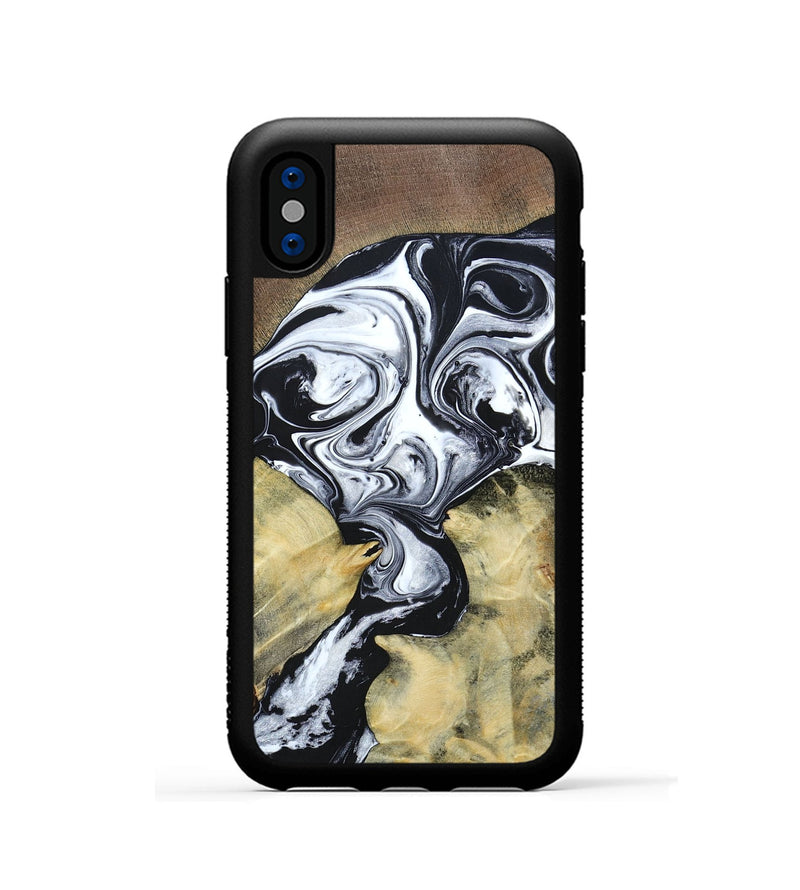 iPhone Xs Wood+Resin Phone Case - Heidi (Mosaic, 694326)