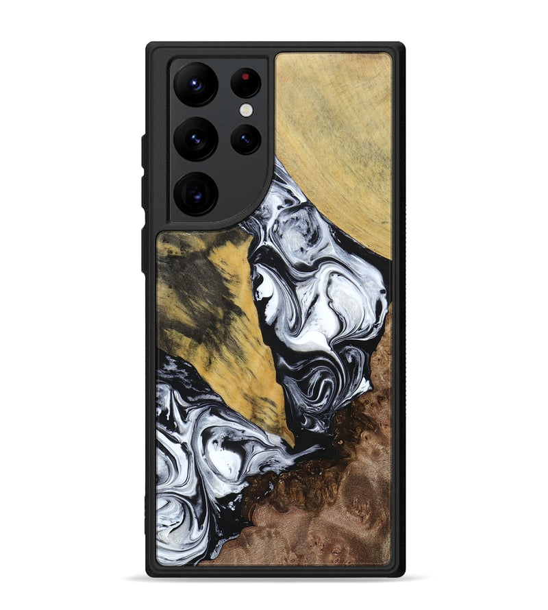 Galaxy S22 Ultra Wood+Resin Phone Case - Alaia (Mosaic, 694327)