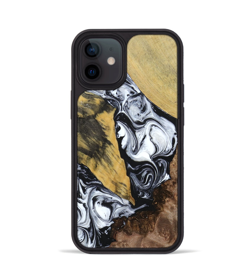 iPhone 12 Wood+Resin Phone Case - Alaia (Mosaic, 694327)