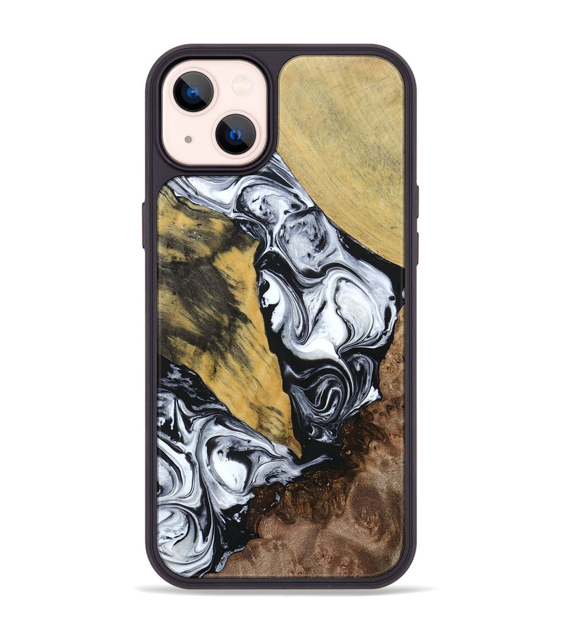 iPhone 14 Plus Wood+Resin Phone Case - Alaia (Mosaic, 694327)