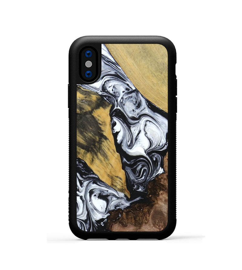iPhone Xs Wood+Resin Phone Case - Alaia (Mosaic, 694327)