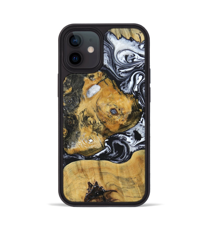 iPhone 12 Wood+Resin Phone Case - Maggie (Mosaic, 694328)