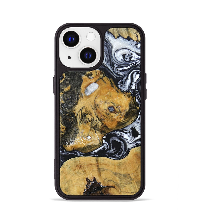 iPhone 13 Wood+Resin Phone Case - Maggie (Mosaic, 694328)