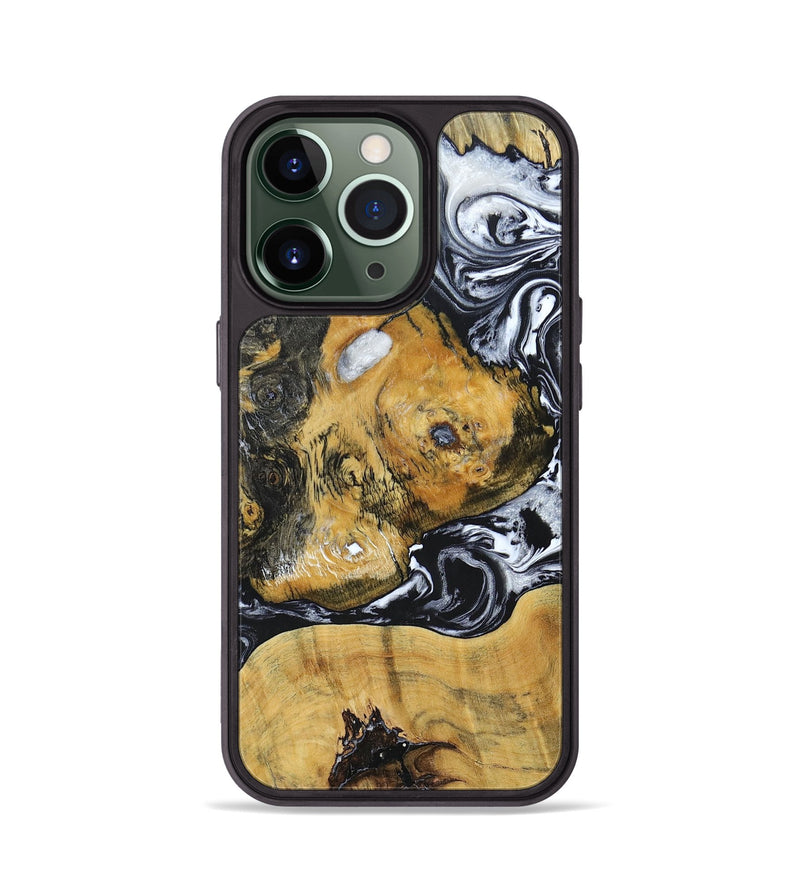 iPhone 13 Pro Wood+Resin Phone Case - Maggie (Mosaic, 694328)