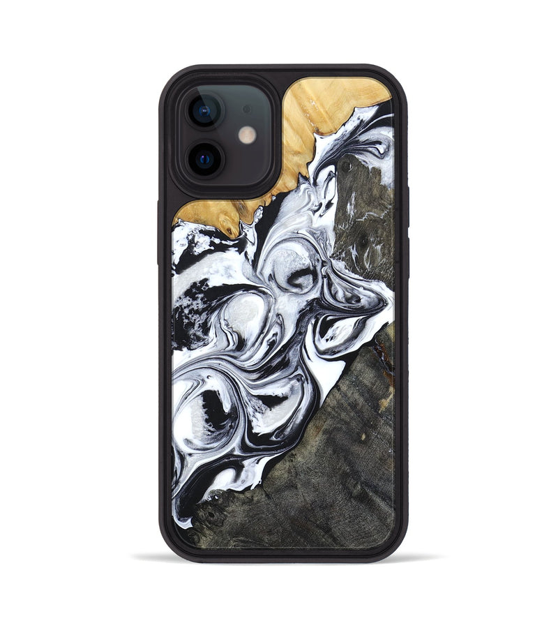 iPhone 12 Wood+Resin Phone Case - Londyn (Mosaic, 694332)