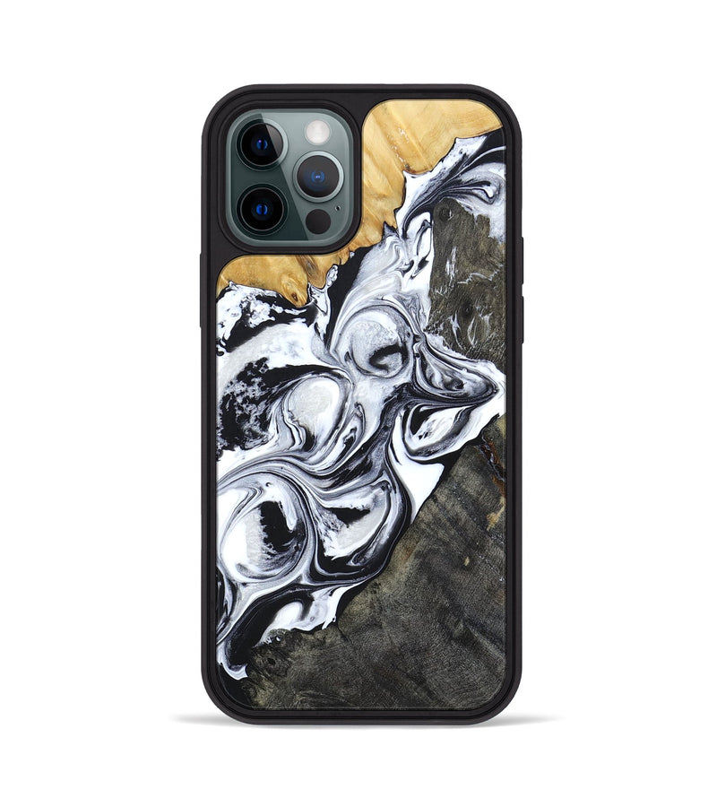 iPhone 12 Pro Wood+Resin Phone Case - Londyn (Mosaic, 694332)