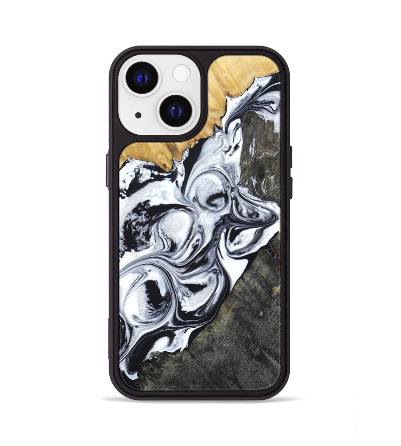 iPhone 13 Wood+Resin Phone Case - Londyn (Mosaic, 694332)