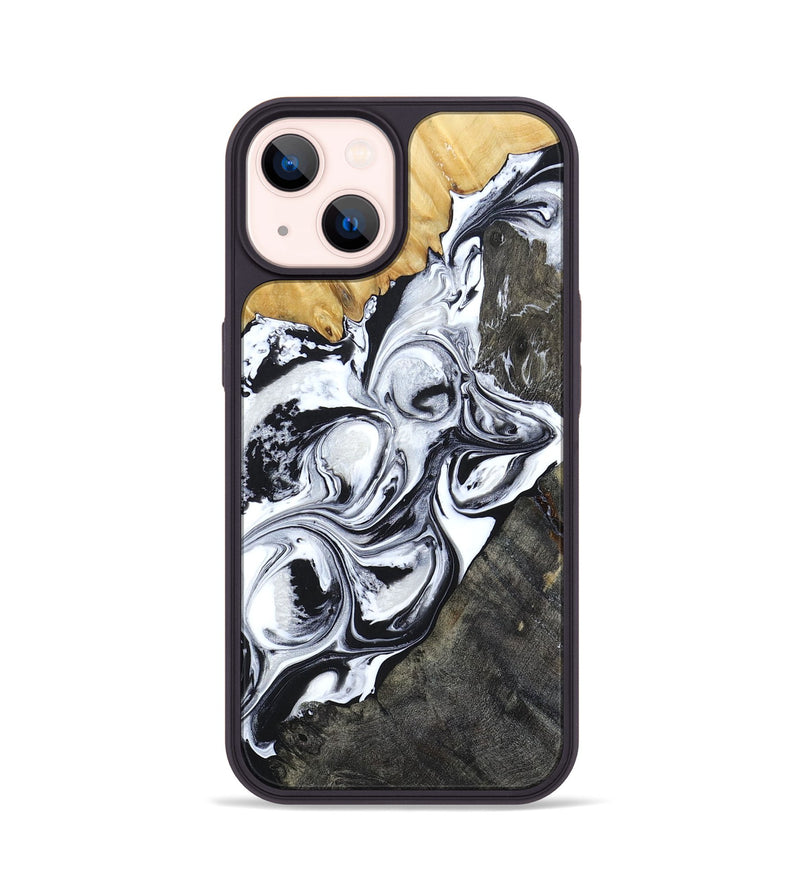 iPhone 14 Wood+Resin Phone Case - Londyn (Mosaic, 694332)
