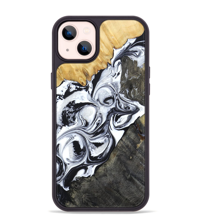 iPhone 14 Plus Wood+Resin Phone Case - Londyn (Mosaic, 694332)
