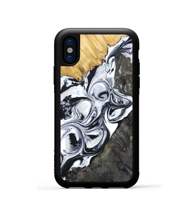 iPhone Xs Wood+Resin Phone Case - Londyn (Mosaic, 694332)