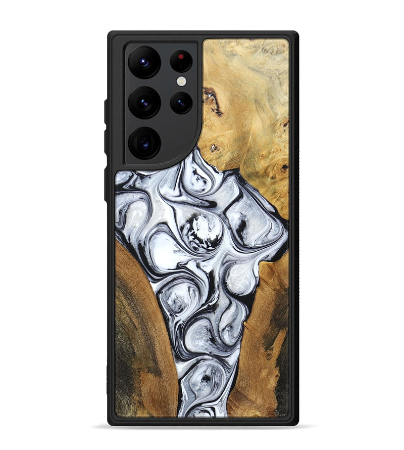 Galaxy S22 Ultra Wood+Resin Phone Case - Jordan (Mosaic, 694336)