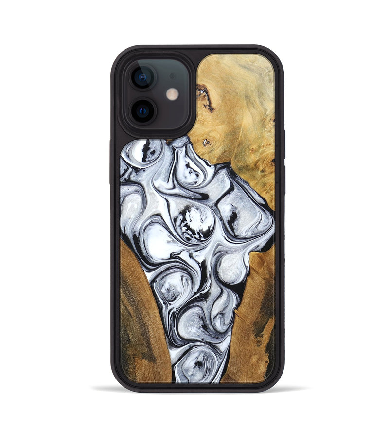 iPhone 12 Wood+Resin Phone Case - Jordan (Mosaic, 694336)
