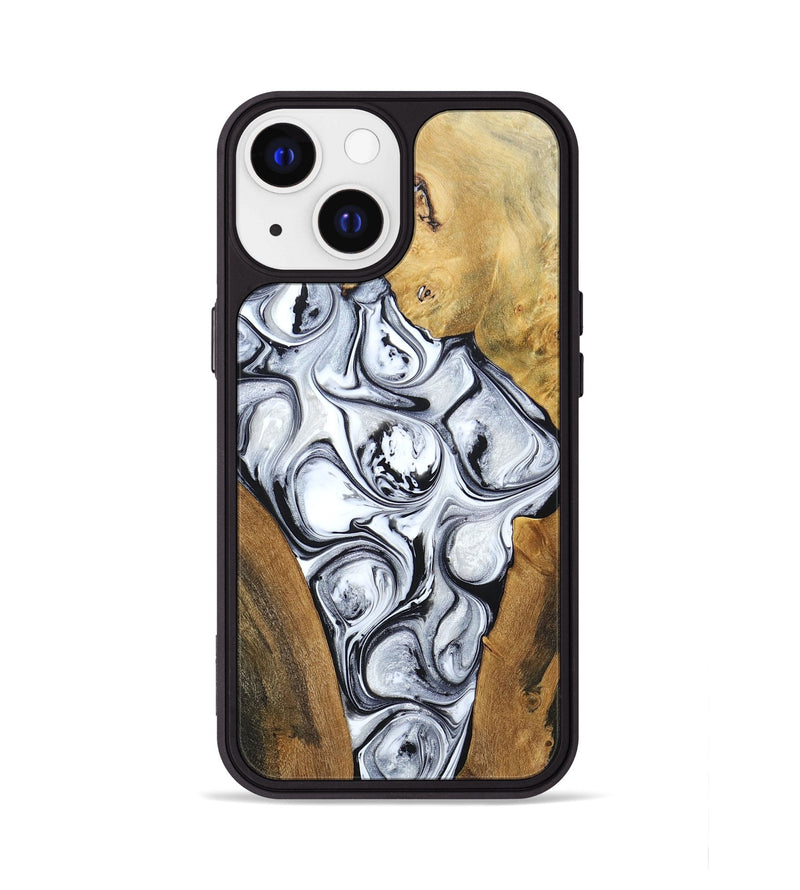 iPhone 13 Wood+Resin Phone Case - Jordan (Mosaic, 694336)