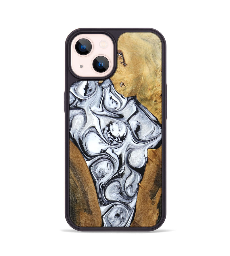 iPhone 14 Wood+Resin Phone Case - Jordan (Mosaic, 694336)