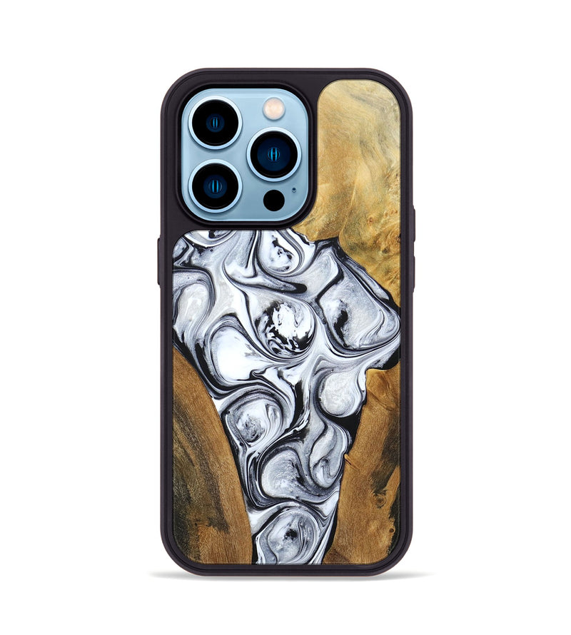 iPhone 14 Pro Wood+Resin Phone Case - Jordan (Mosaic, 694336)