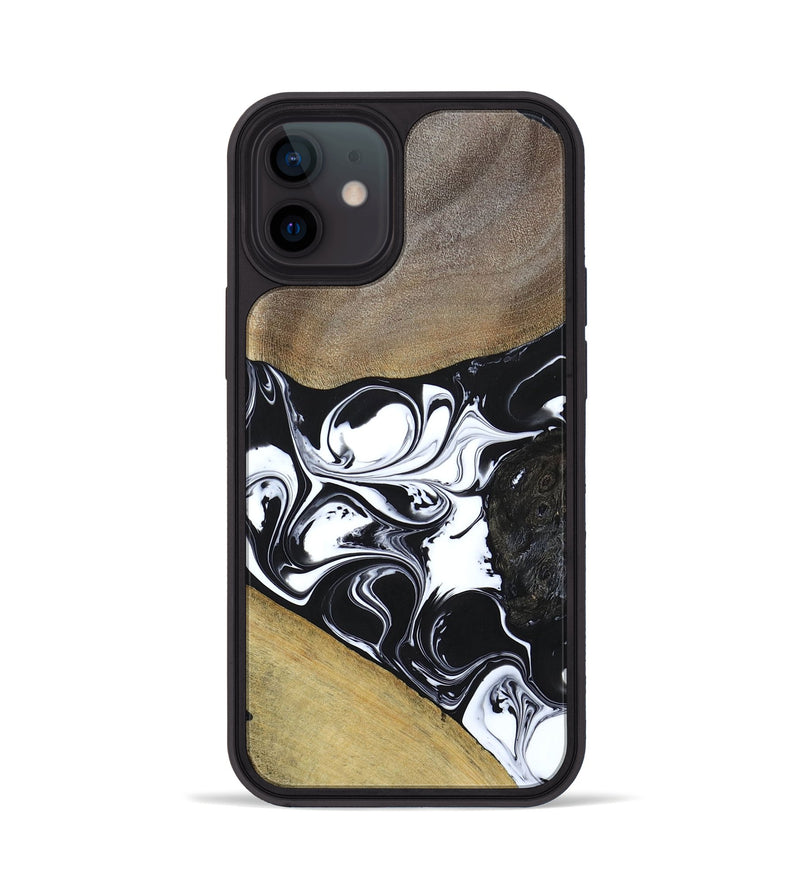 iPhone 12 Wood+Resin Phone Case - Nellie (Mosaic, 694338)