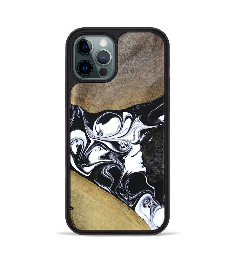 iPhone 12 Pro Wood+Resin Phone Case - Nellie (Mosaic, 694338)