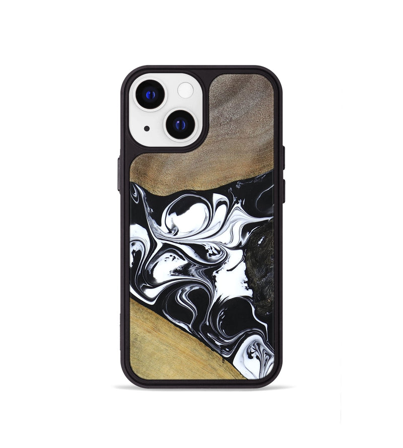 iPhone 13 mini Wood+Resin Phone Case - Nellie (Mosaic, 694338)