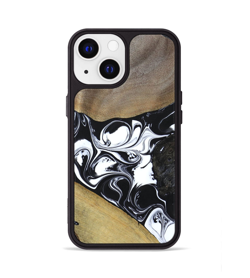 iPhone 13 Wood+Resin Phone Case - Nellie (Mosaic, 694338)